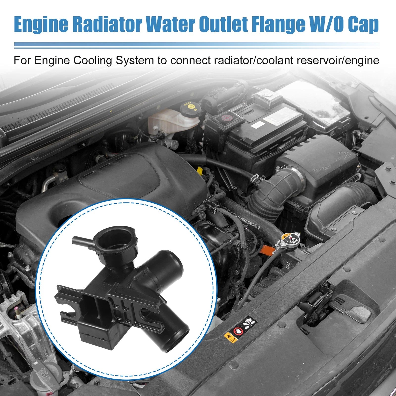 Engine Radiator Coolant Filler Neck Replacement for Hyundai Elantra (2004–2006)