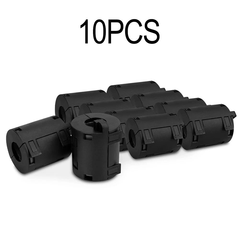 10X Noise Suppressor Ferrite Ring Clips for Cable Management