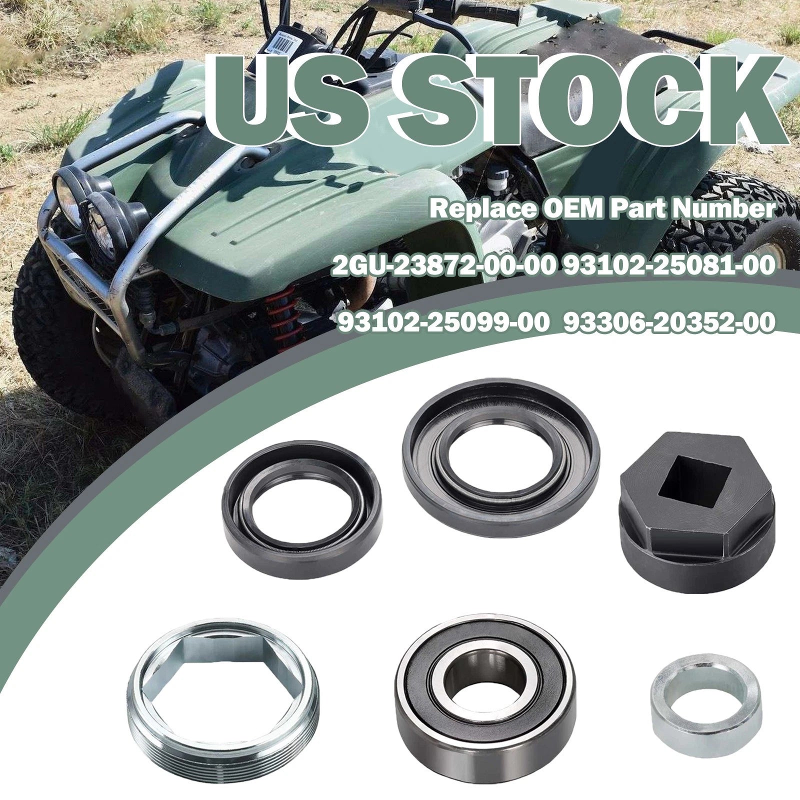 Steering Stem Bearing Seal Holder Nut & Tool for Yamaha Banshee Warrior (1987–2006)