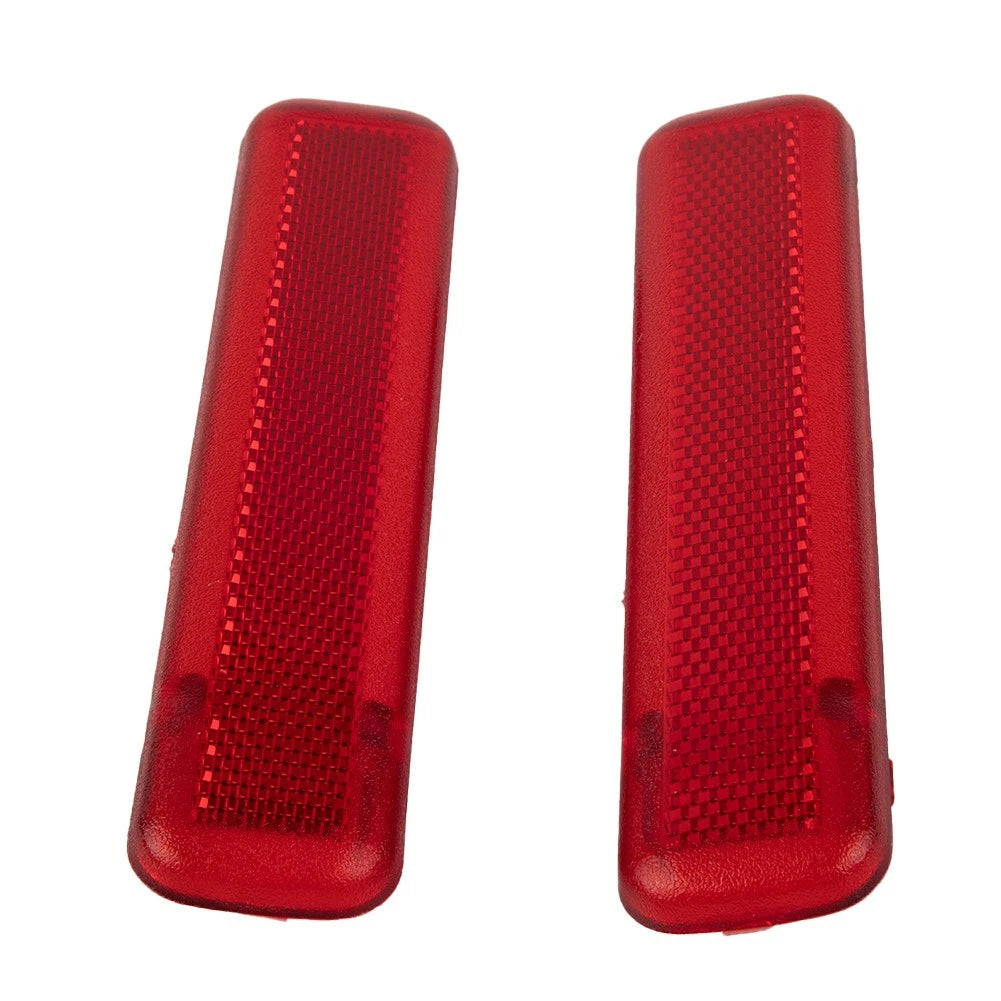Rear Door Reflector Set for Chevy Avalanche (2002–2013) L&R Red Trim