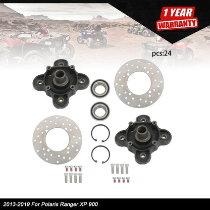 Rear Wheel Hub Brake Rotor Bearing Stud Kit for Polaris Ranger XP 900 (2013–2019)