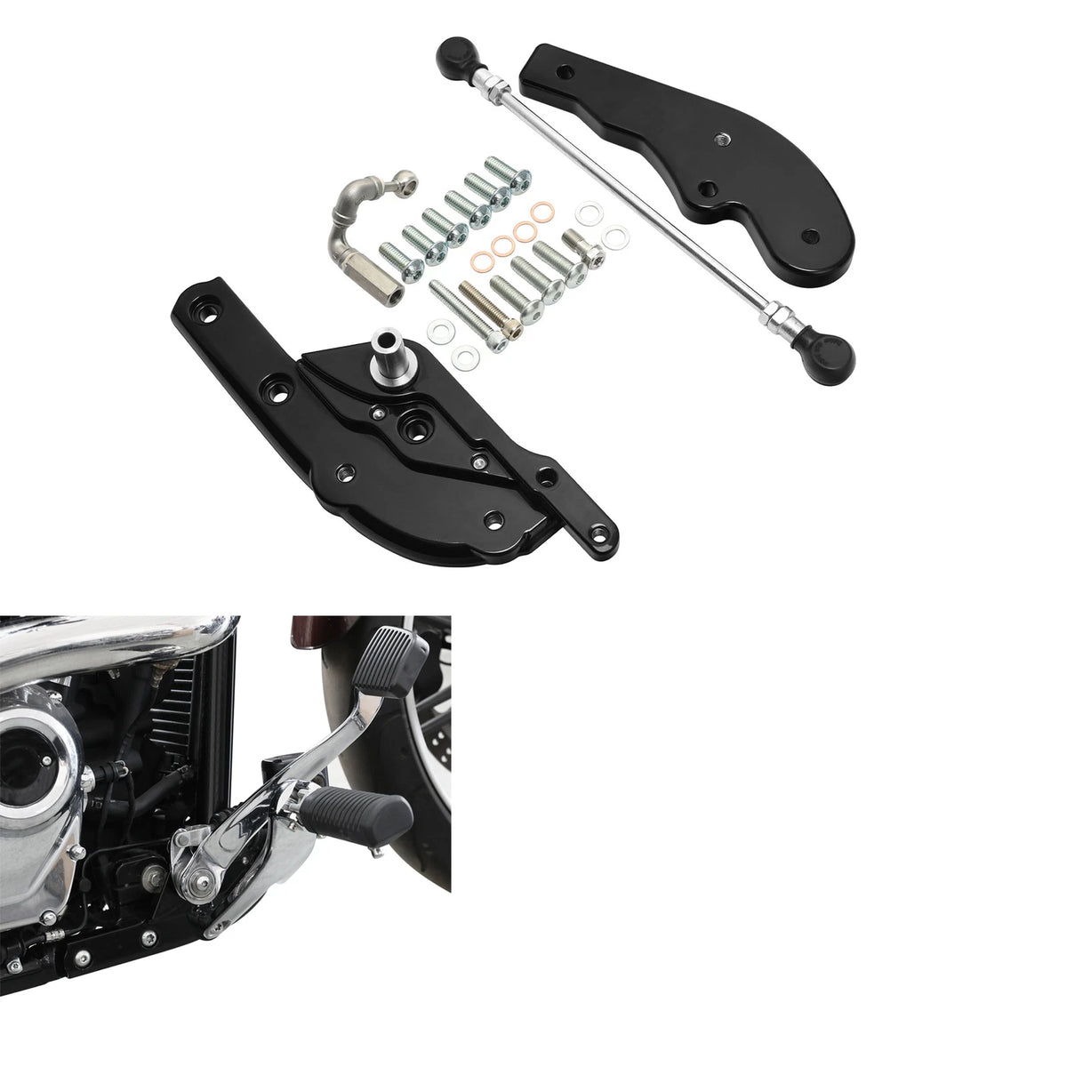 Extended Reach Forward Control Mount Bracket for Harley Sport Glide Fat Bob (2018–2024)