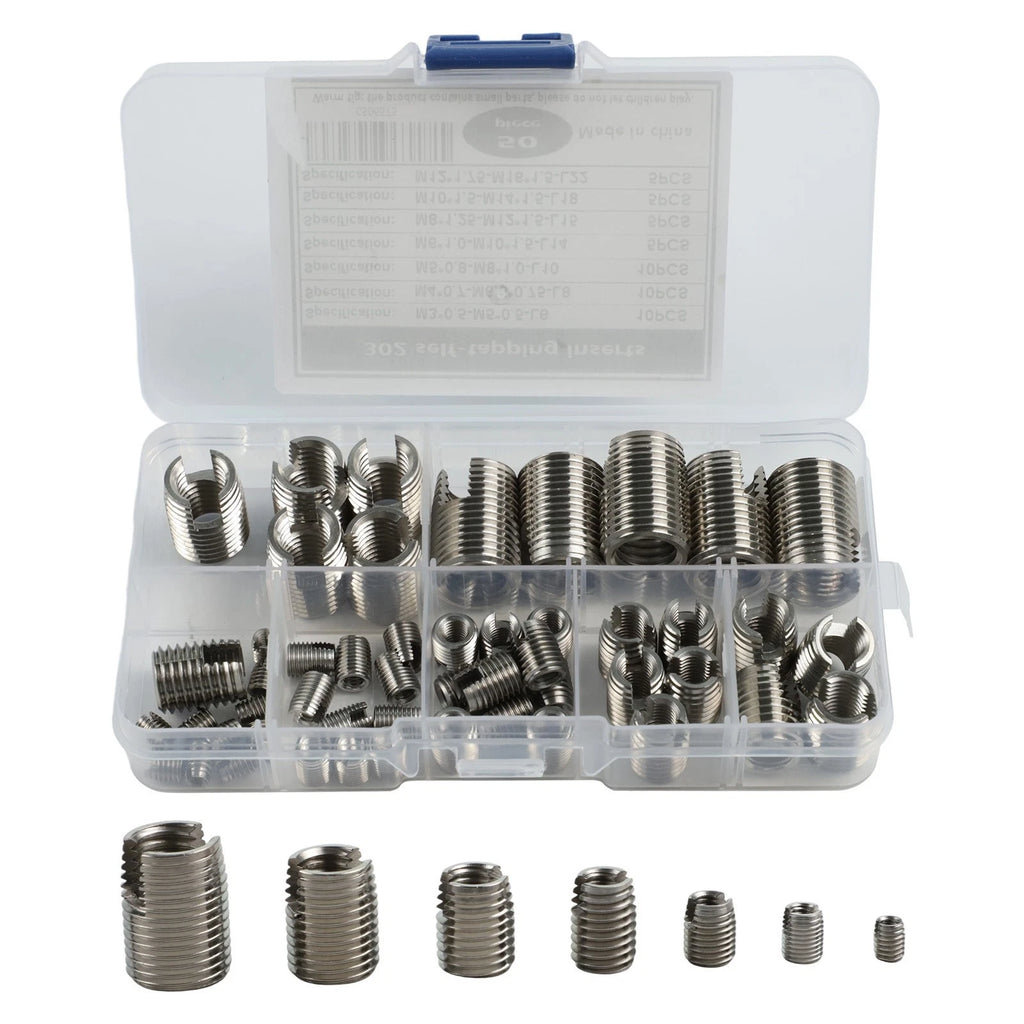 50PC Self Tapping Inserts for Thread Repair M3 M5 M6 M8 M10