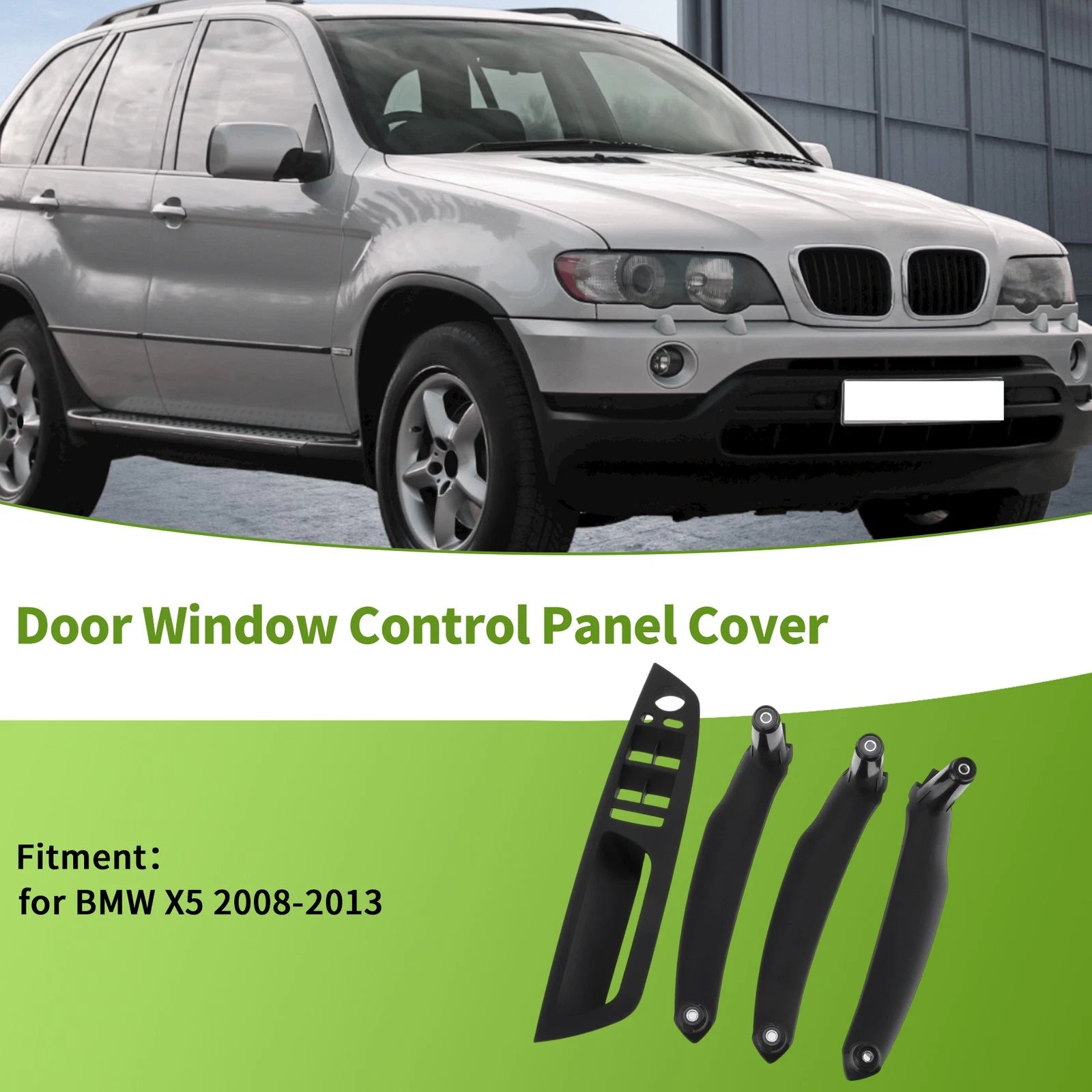 Driver Side Window Switch Bezel Cover Replacement for BMW X5 (2008–2013)