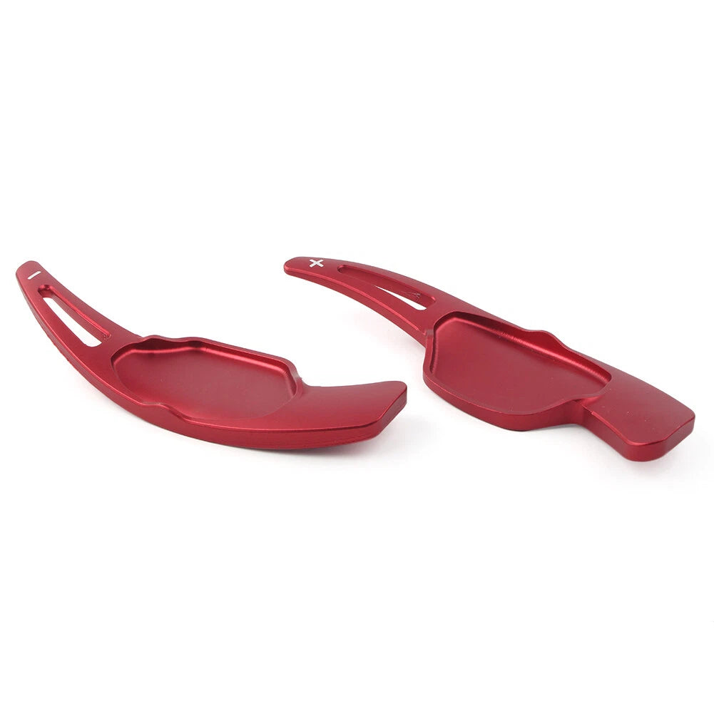Steering Wheel Shift Paddle Shifter Extension Pad For Cadillac XTS 2013 - 18 RED