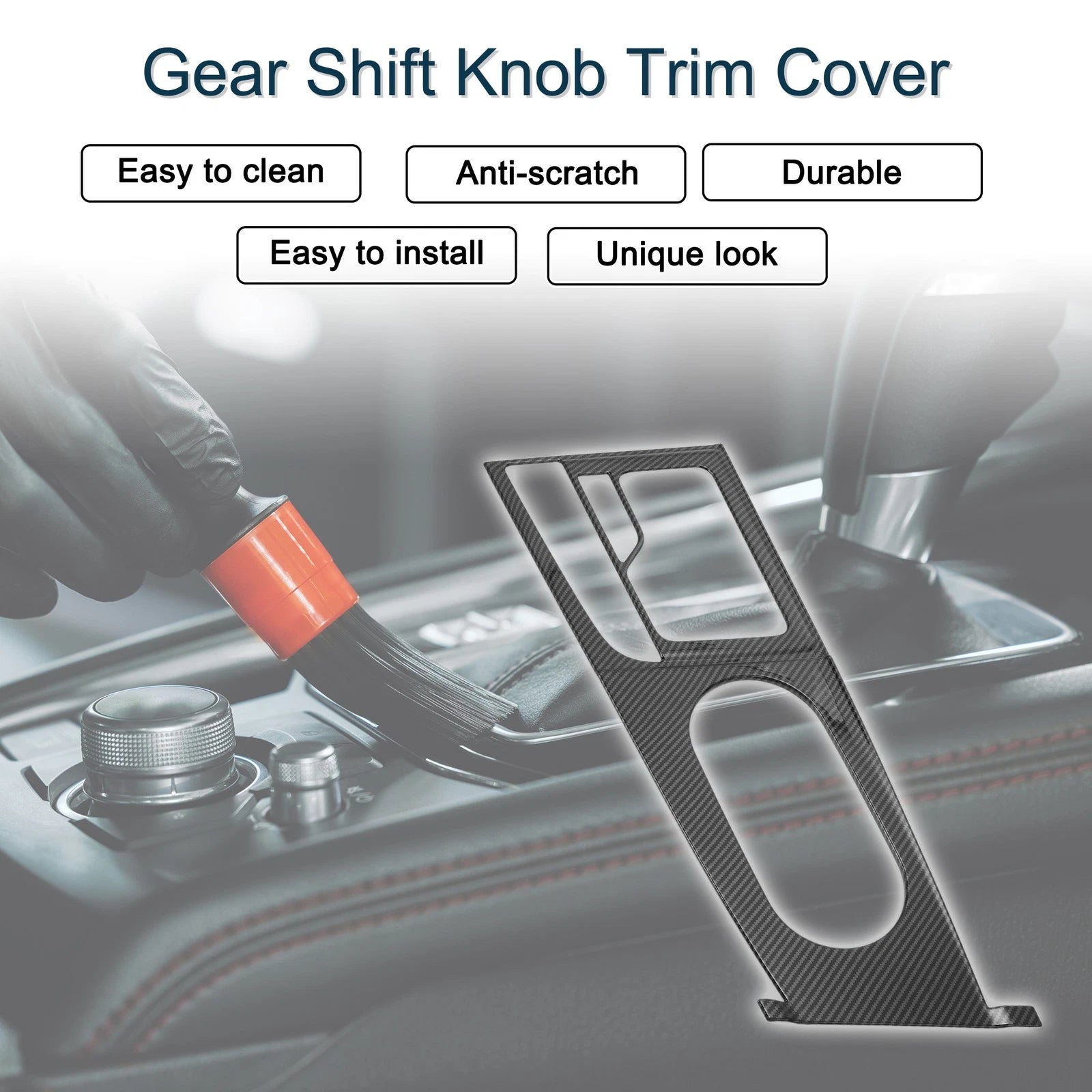 Gear Shift Knob Cover Replacement for Hyundai Elantra (2011–2018)