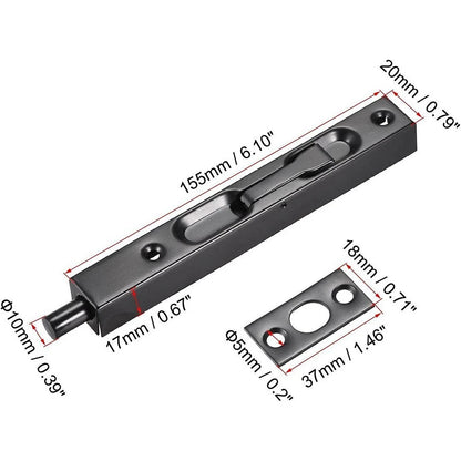Set of 4 Door Bolt Locks for (Stainless Steel)