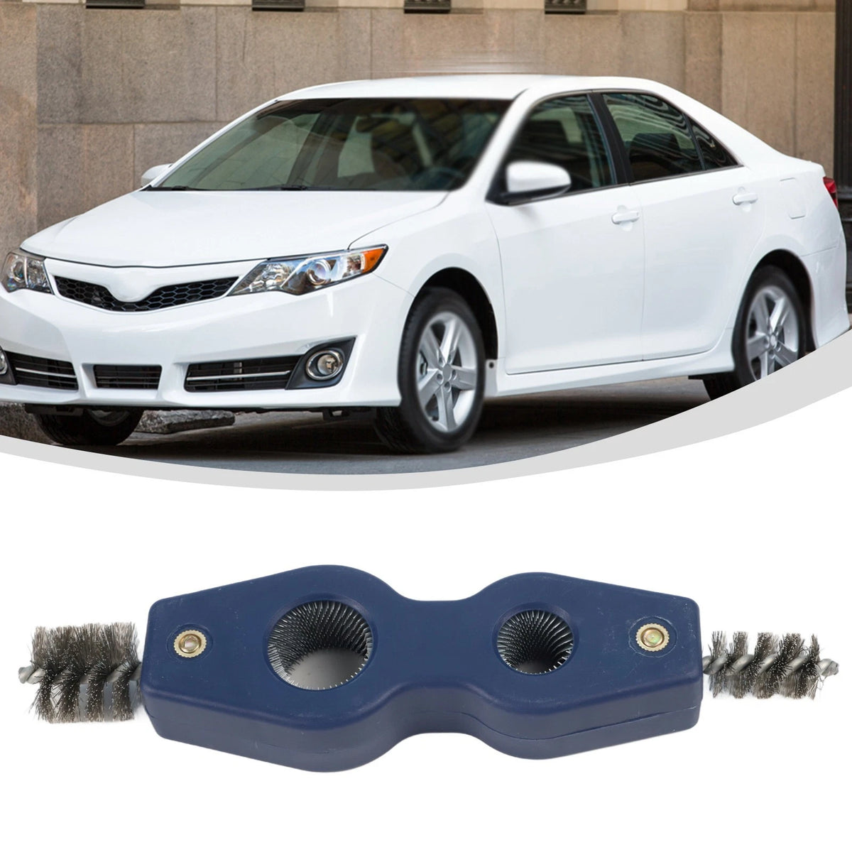 Car Brush Tool for Effortless Cleaning of Terminals & Clamps