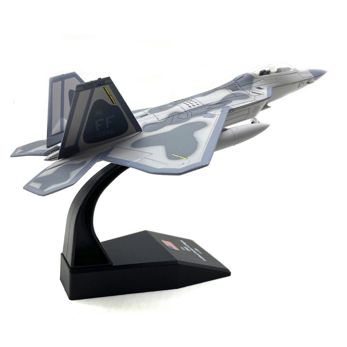 F22 Raptor Stealth Fighter Model 1:100 Alloy Aircraft (18cm)