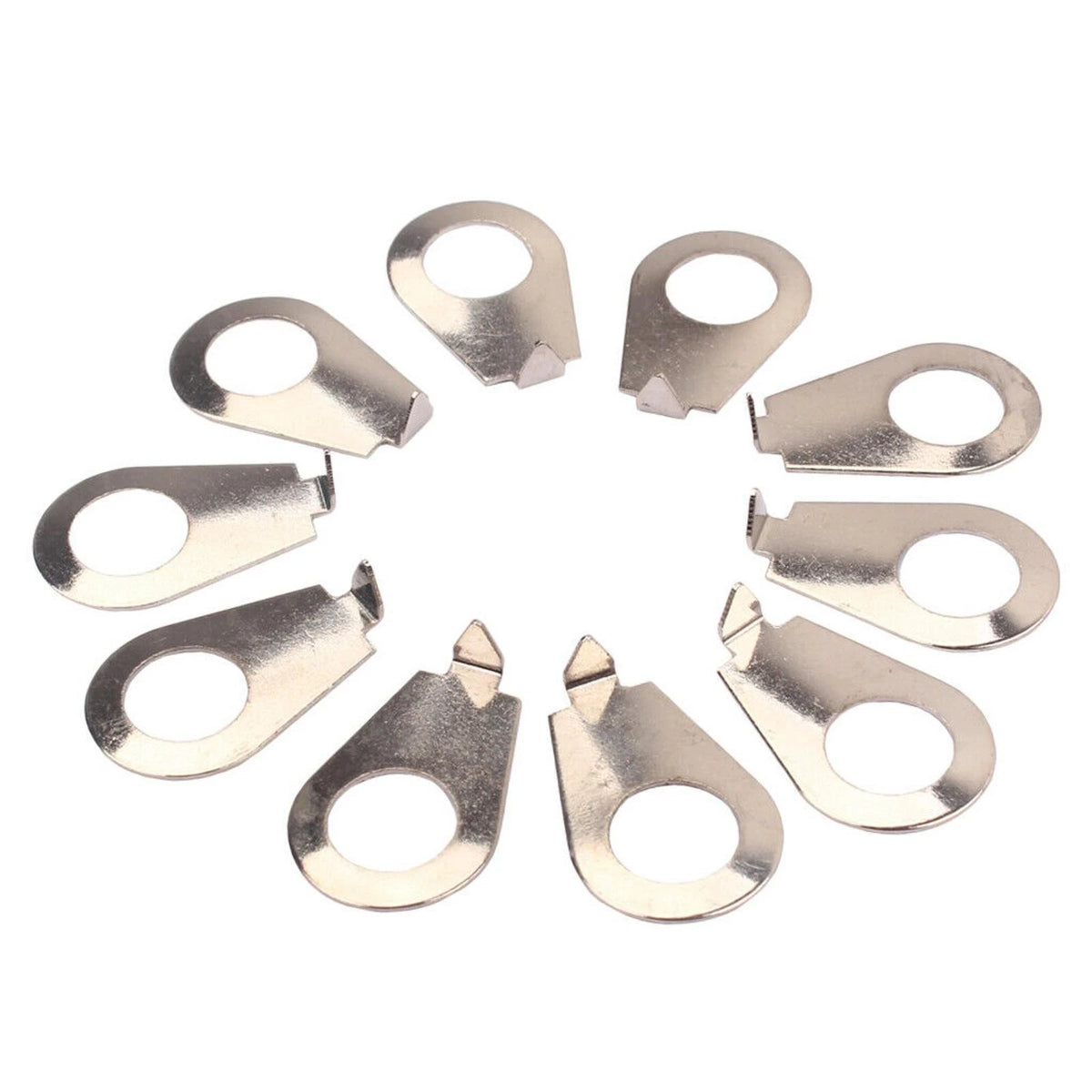 10Pcs Chrome Guitar Knob Pointer Plates for Gibson Les Paul