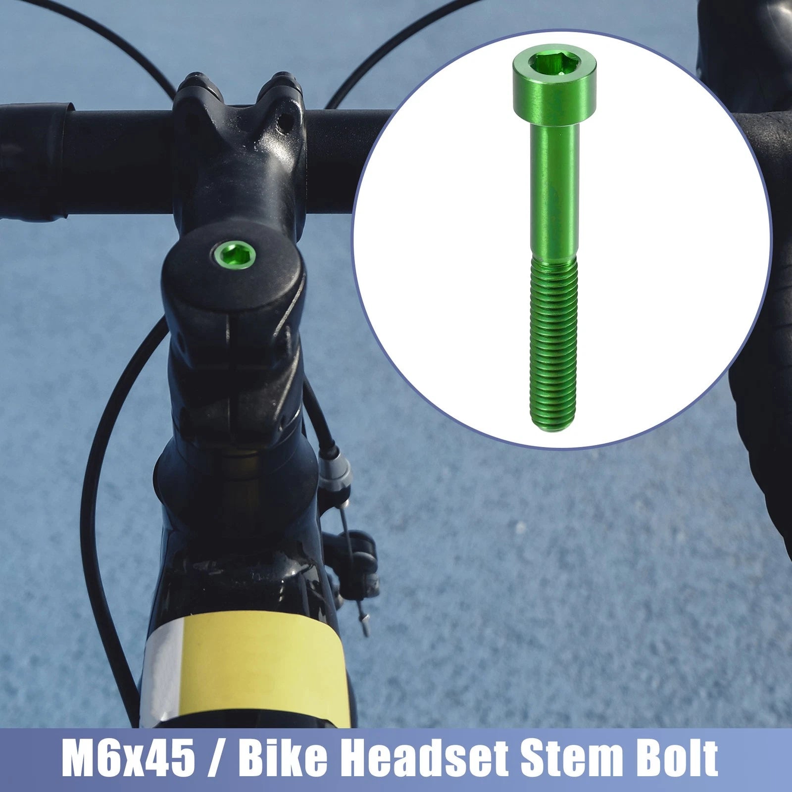 M6x45 Stem Bolt Replacement for Bicycle Headset Bike Accessory (Universal)
