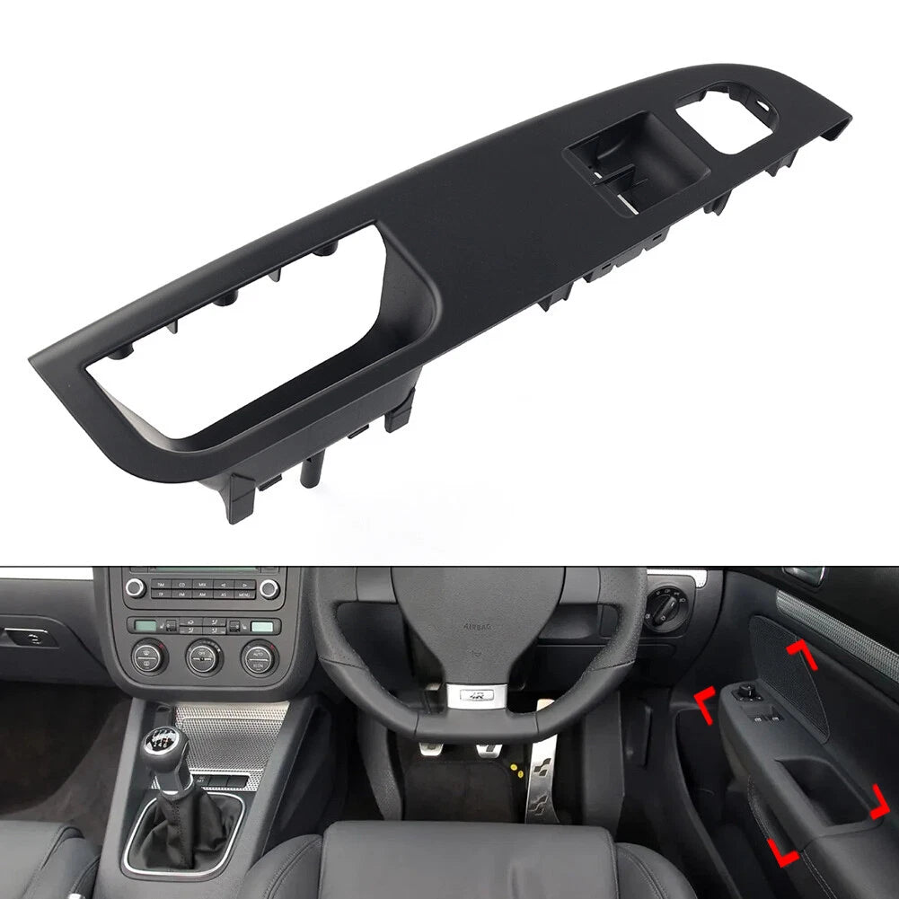 Window Switch Control Panel Trim RHD Black for VW Golf 5 R32 Jetta (2003–2009)