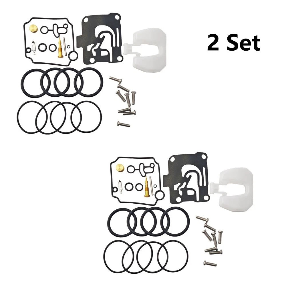 2X Carburetor Rebuild Kit for Yamaha 4Stroke 40 50HP (62Y-W0093-10)