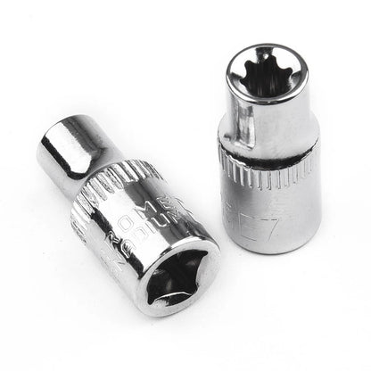 Set of 6 Steel Wrenches Drive Socket E4-E10 for Star Bolts