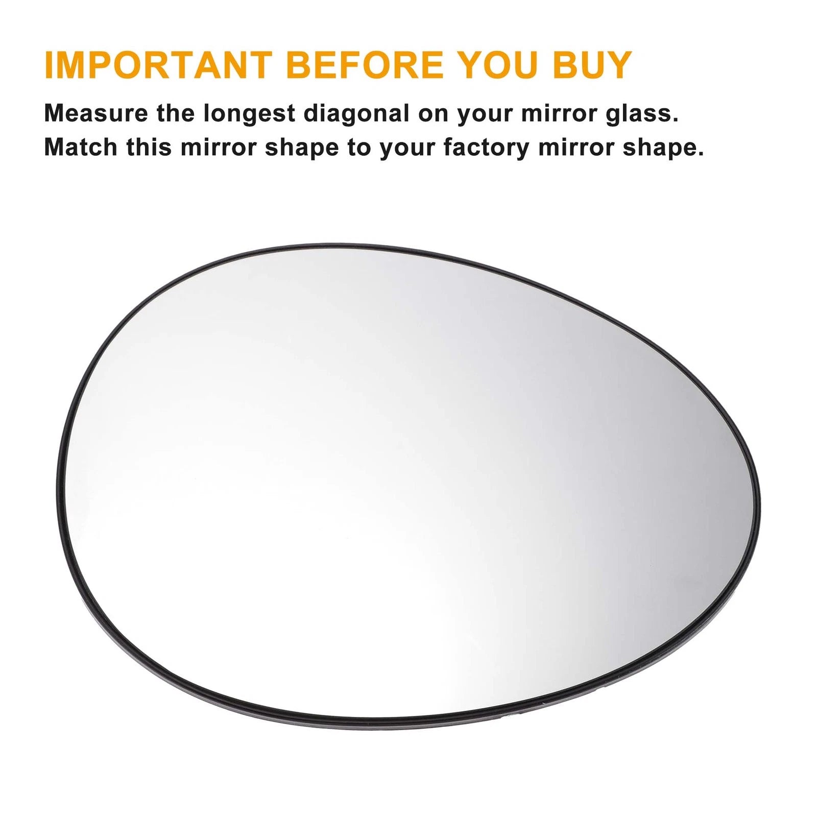 Mirror Glass Right Side Heated Back for BMW Mini R55 R56 R57 (2006–2015)