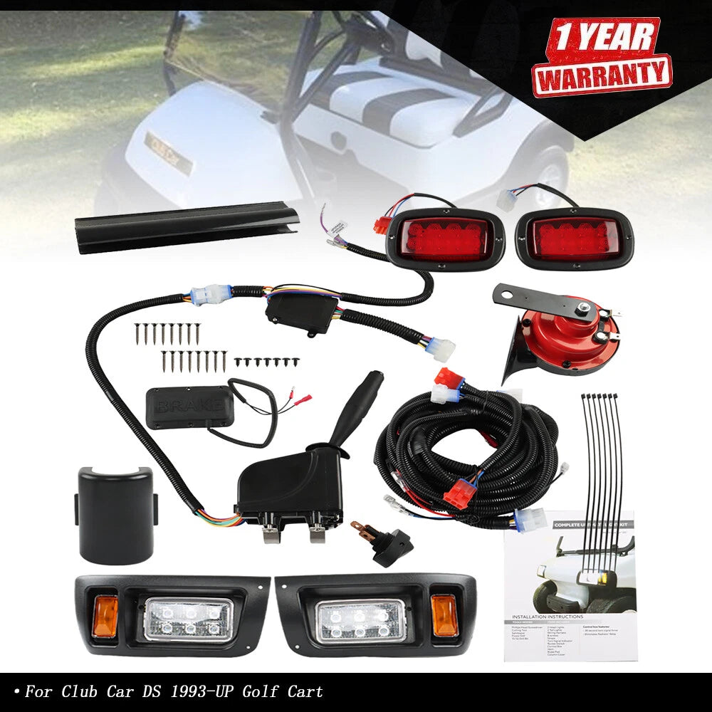 LED Headlight and Tail Light Kit for Club Car DS (1993–Present)