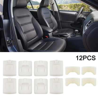 12X Seat Rail Runner Slider Guide Clips for VW Golf Corrado (MK1 MK2 MK3)