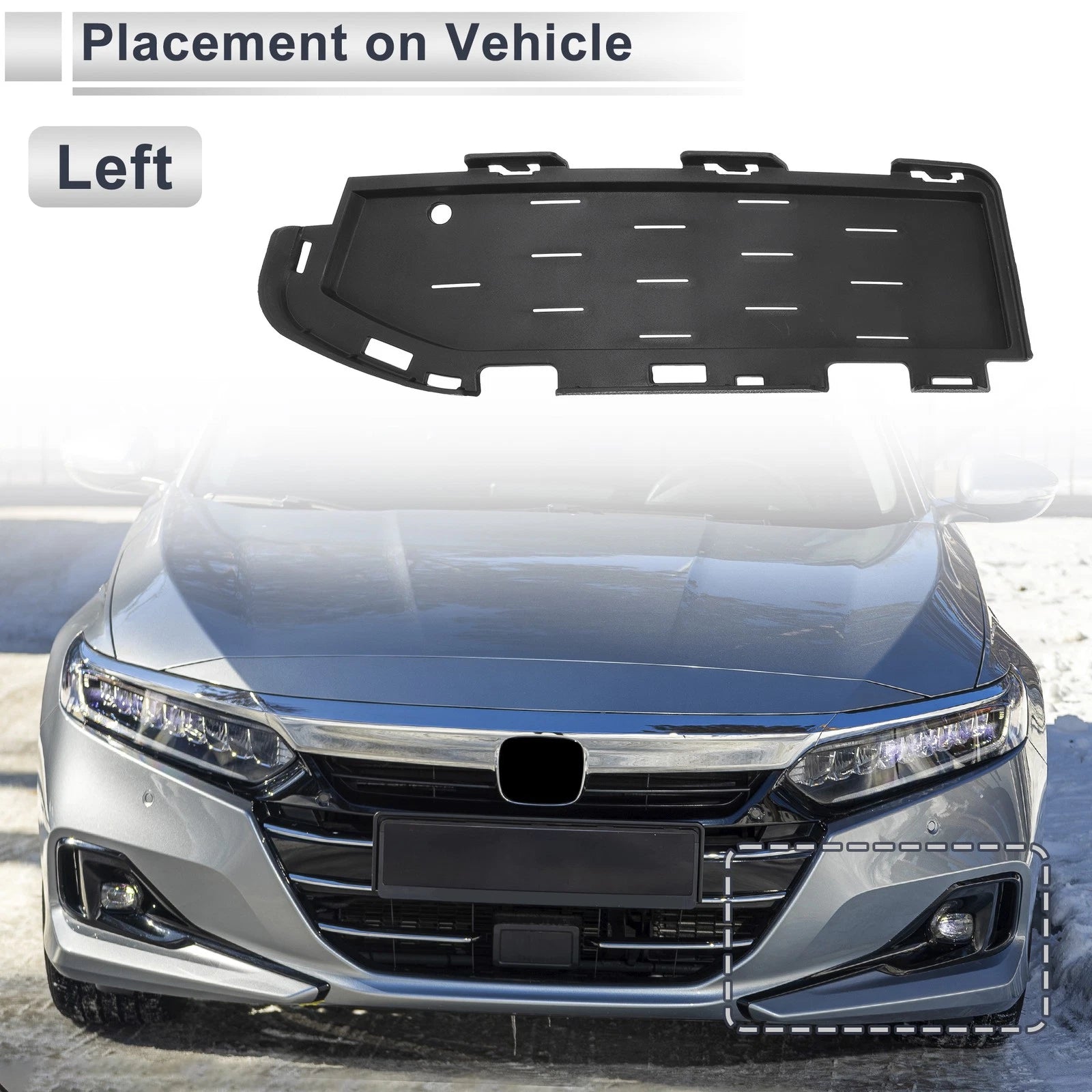 Front Left Fog Light Grill Replacement for BMW 5 Series (2018–2020)