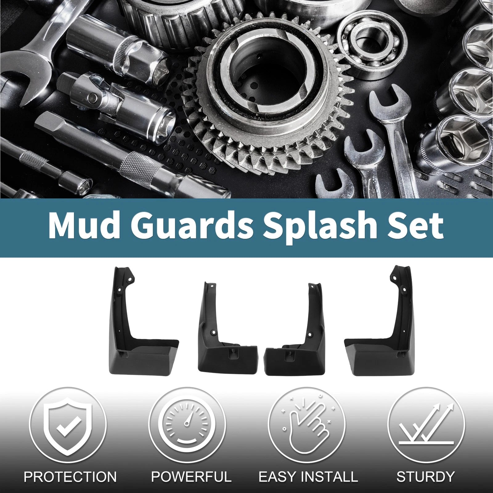 Mud Flaps Splash Guards 1 Set for Toyota IZOA (2018–2023)