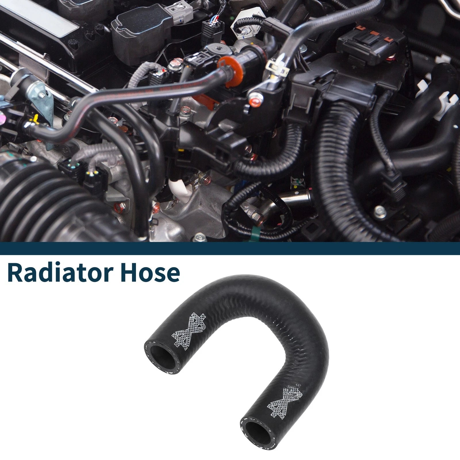 Radiator Hose Coolant Pipe Replacement for Audi Q5 (2010–2017) Rubber Black