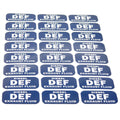 Set of 24 Diesel DEF Exhaust Fluid Vinyl Stickers Decals
