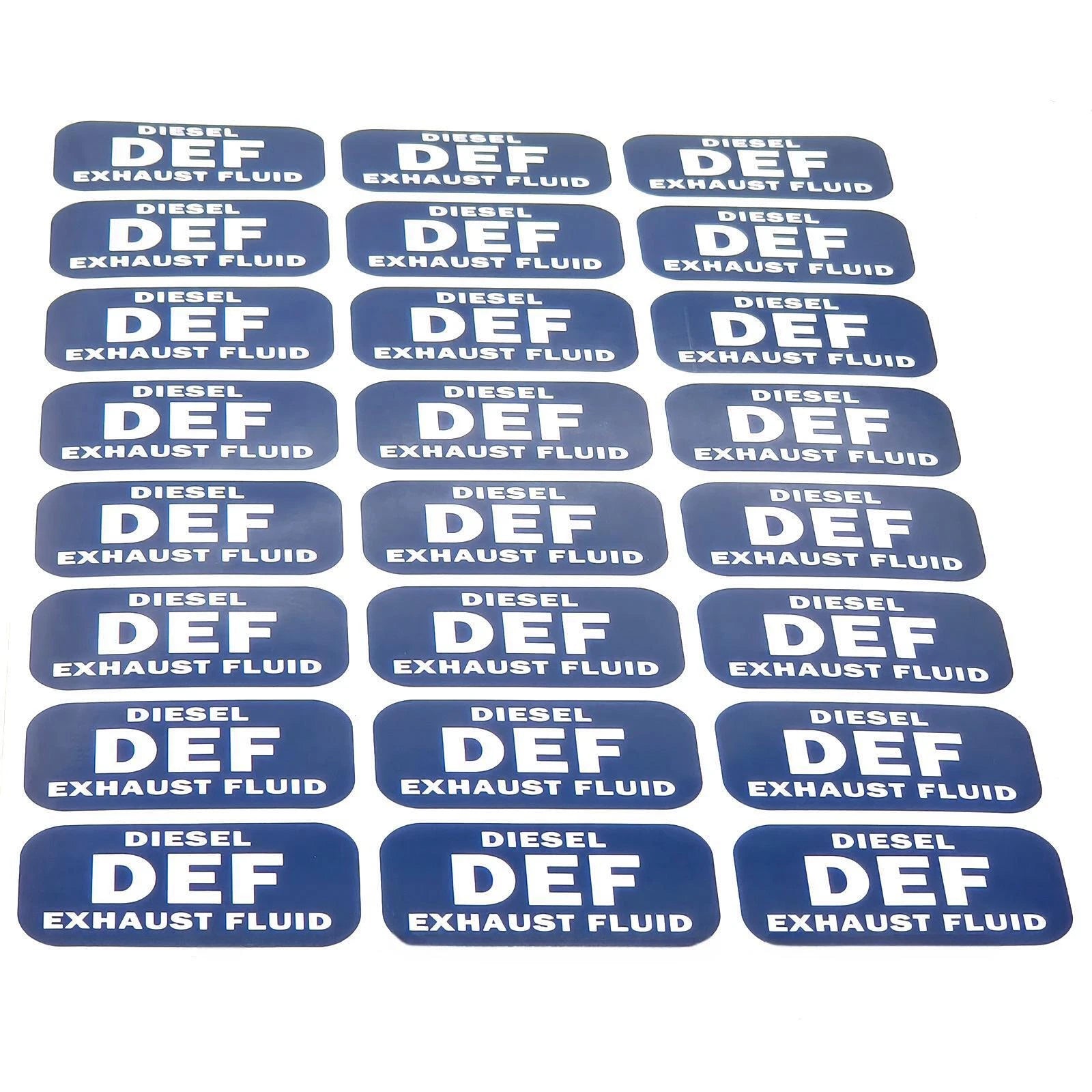 Set of 24 Diesel DEF Exhaust Fluid Vinyl Stickers Decals