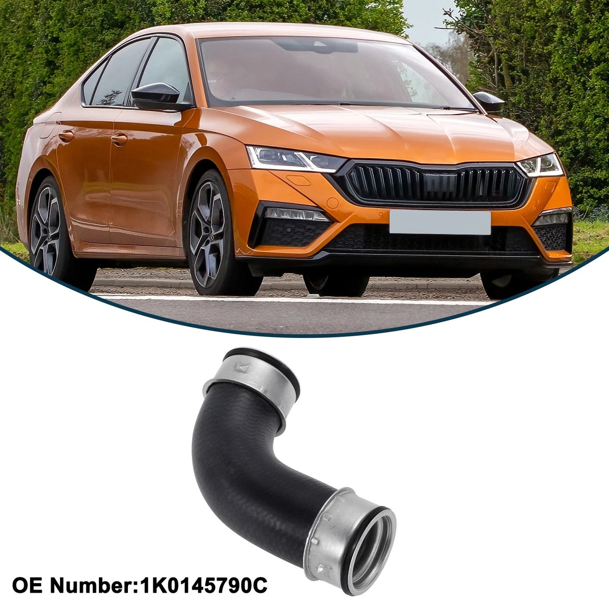 Radiator Hose for Skoda Octavia II 2.0 TDI (2004–2013) No. 1K0145790C