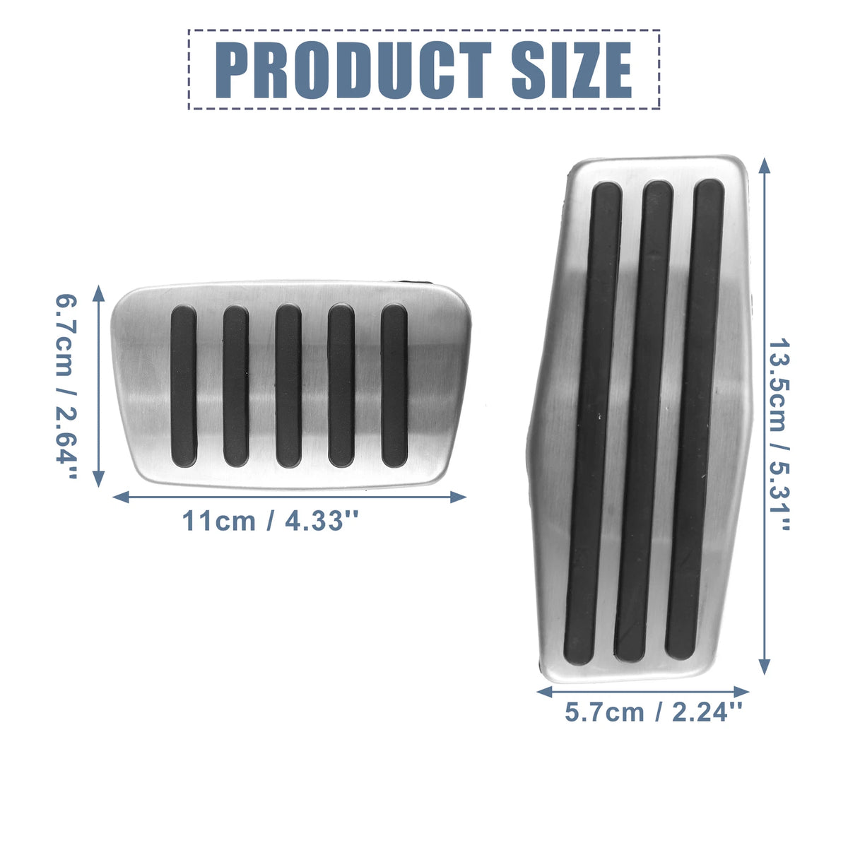 2X Brake Pedal Pad Gas Accelerator Cover for Buick LaCrosse (2010–2016)