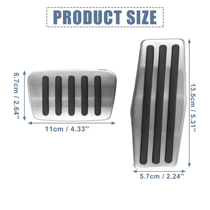2X Brake Pedal Pad Gas Accelerator Cover for Buick LaCrosse (2010–2016)