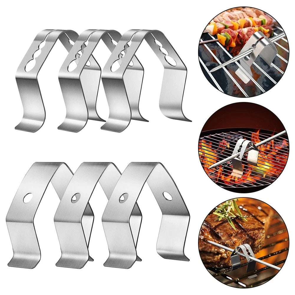 Probe Clips for BBQ Thermometer Tools (3 Holes + 1 Hole)