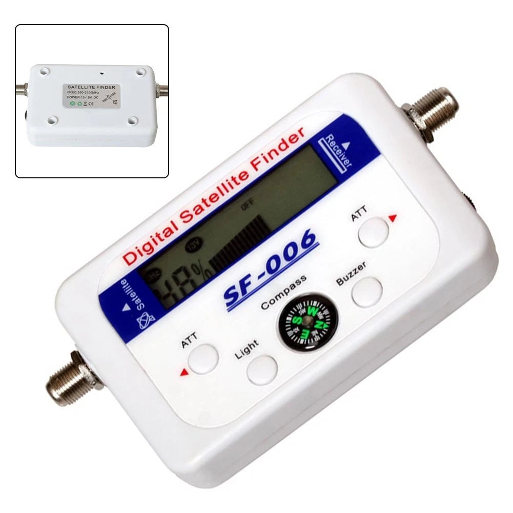 Compact SF006 Satellite Finder with LCD and LED Backlight