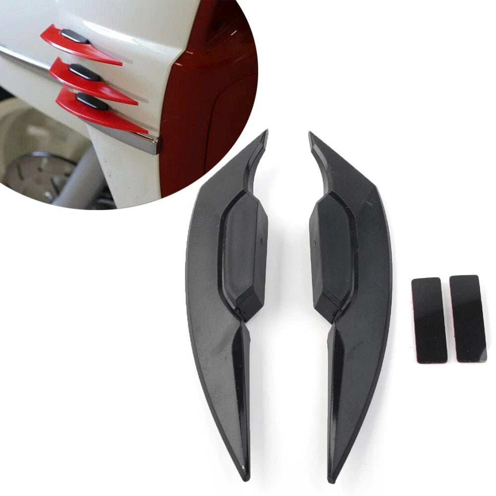 Fairing Winglets Side Siler Deflector Air Wing Kit Universal Pair Black