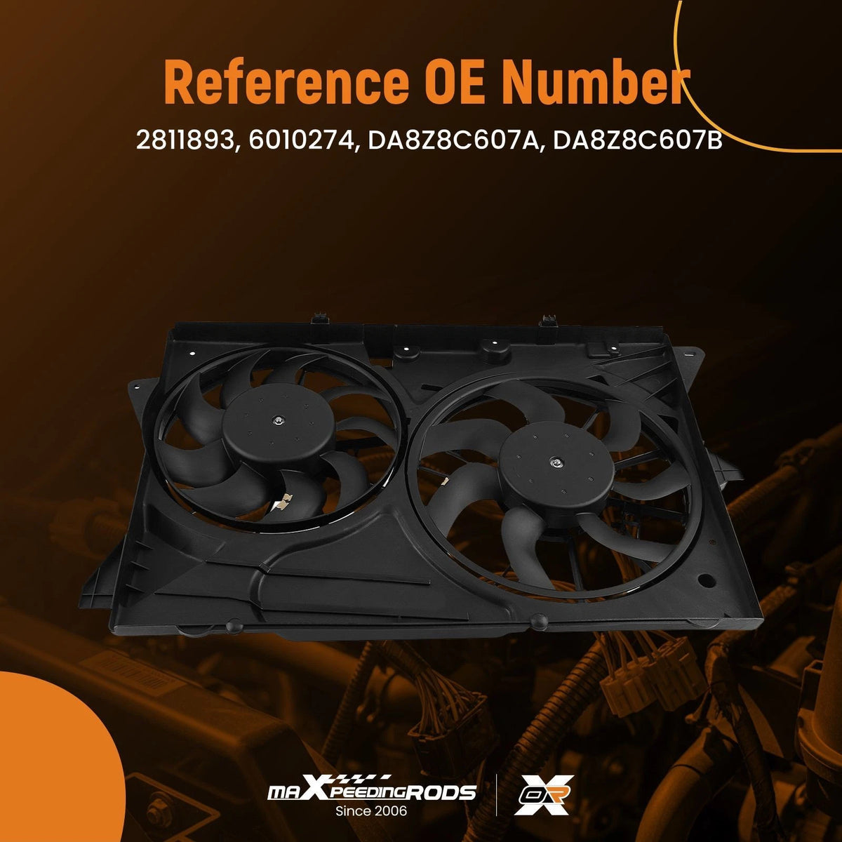 Radiator Cooling Fan for Lincoln MKT V6 3.5L 3.7L (2013–2019) DA8Z8C607B