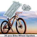 Set 12G 112mm Bicycle Spokes Nipple Carbon Steel Galvanized Universal (1)