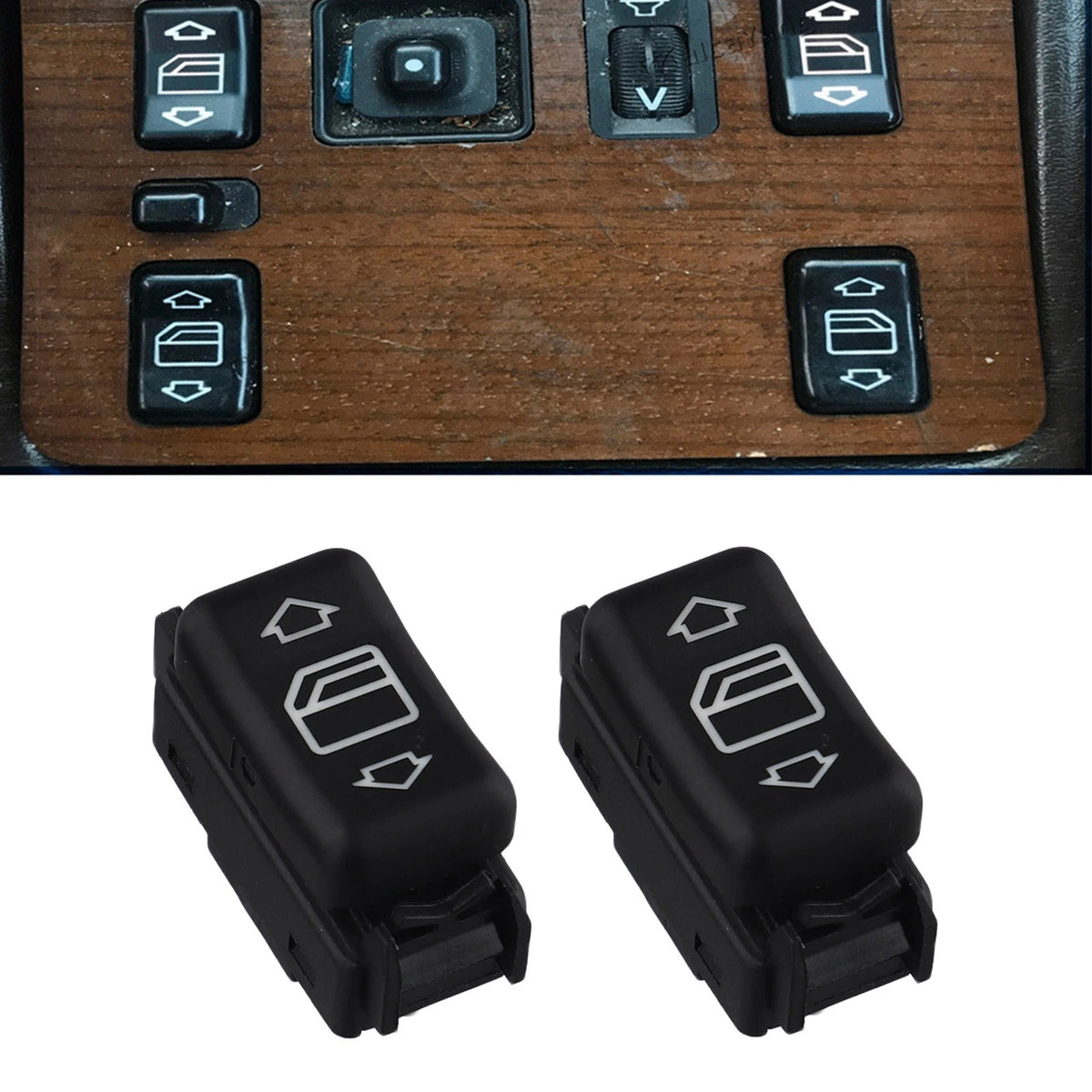 2X Power Glass Right Window Lift Control for 300TD (1987)