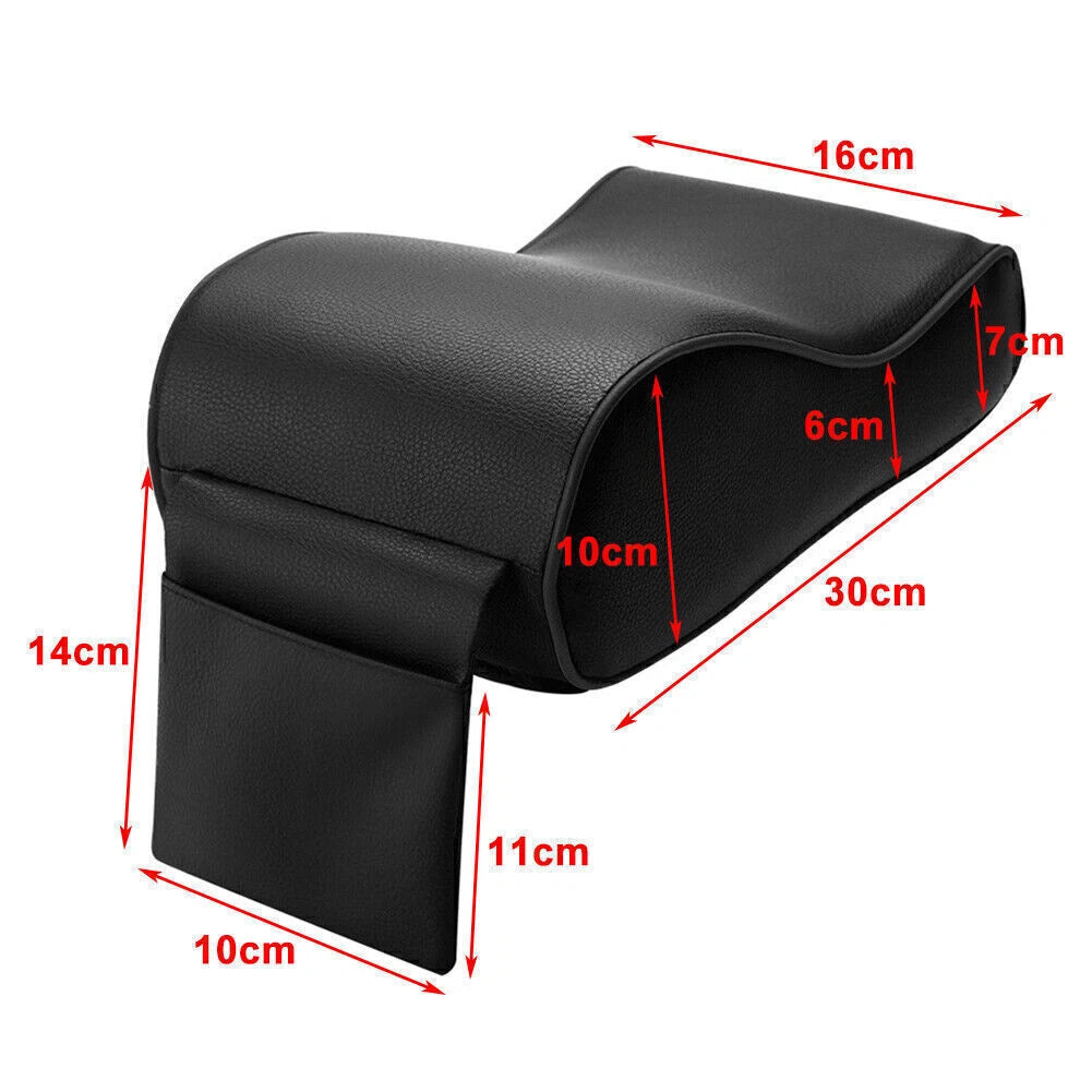 Brown PU Memory Foam Console Armrest Box Cushion Pad Mat Set fit Car Auto SUV