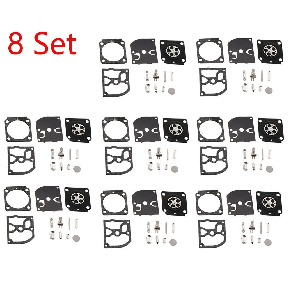 Set of 8 Carburetor Repair Kits for STIHL HS45 FS55 FS38 BG45 ZAMA RB-100
