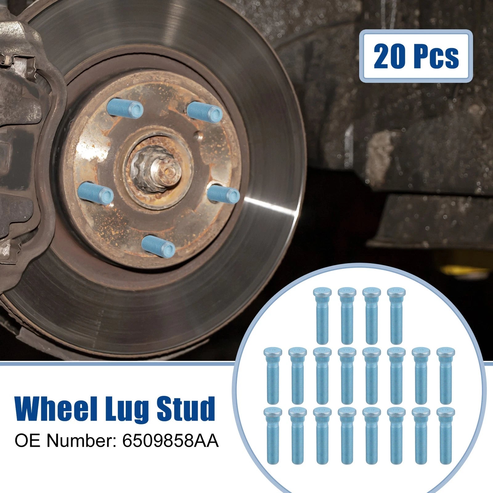 Wheel Lug Bolt Nuts Front Rear Set for Dodge Durango (2011–2020)