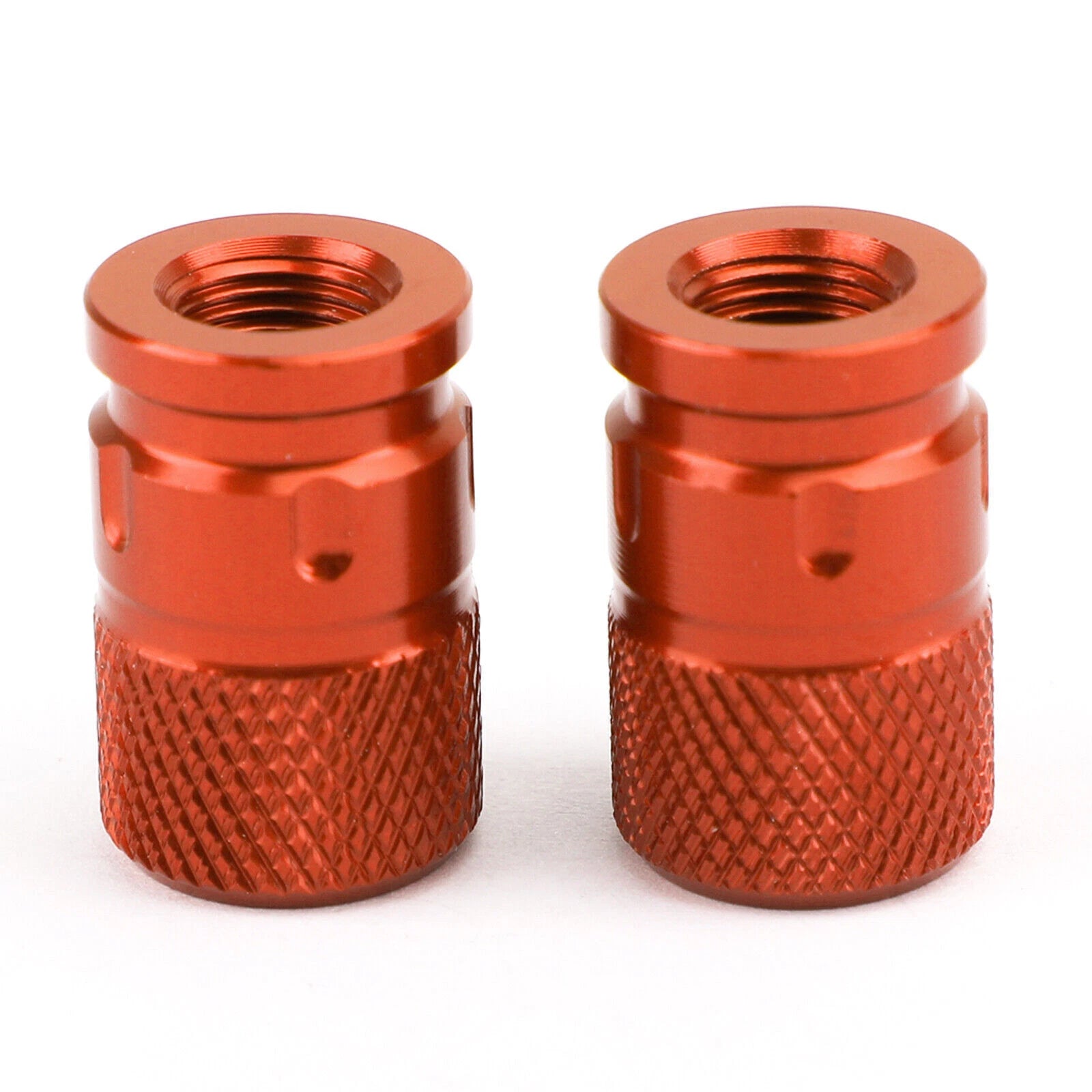 2X CNC Orange Anti-Theft Tire Valve Stem Caps for Car Truck Bike Motorcycle T9