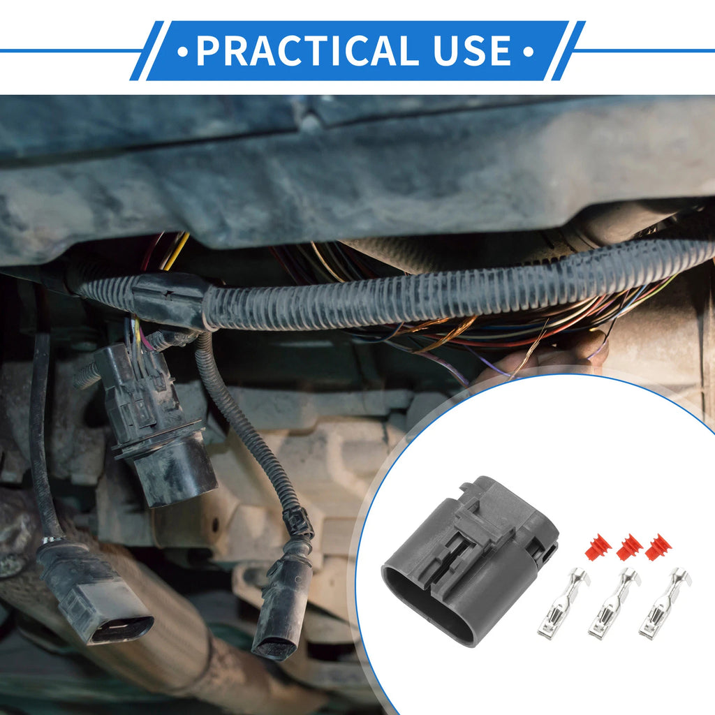 3 Pin Wiring Harness Connector Plug for Excavator (1 Set)