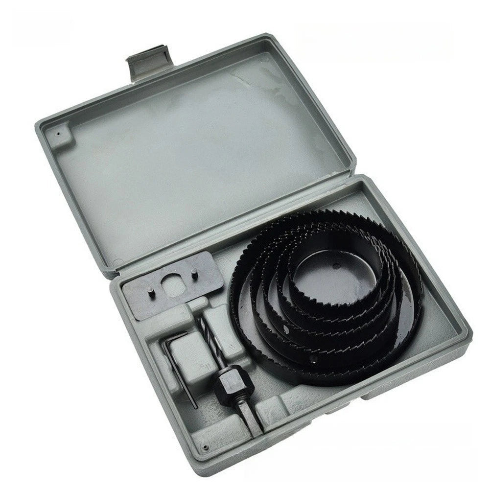 7 Piece Carbon Steel Hole Cutting Kit for Wood Plastic Drywall