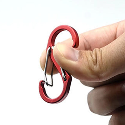 5Pcs Aluminum Carabiner Clips with Spring Loaded Mechanism for Gear