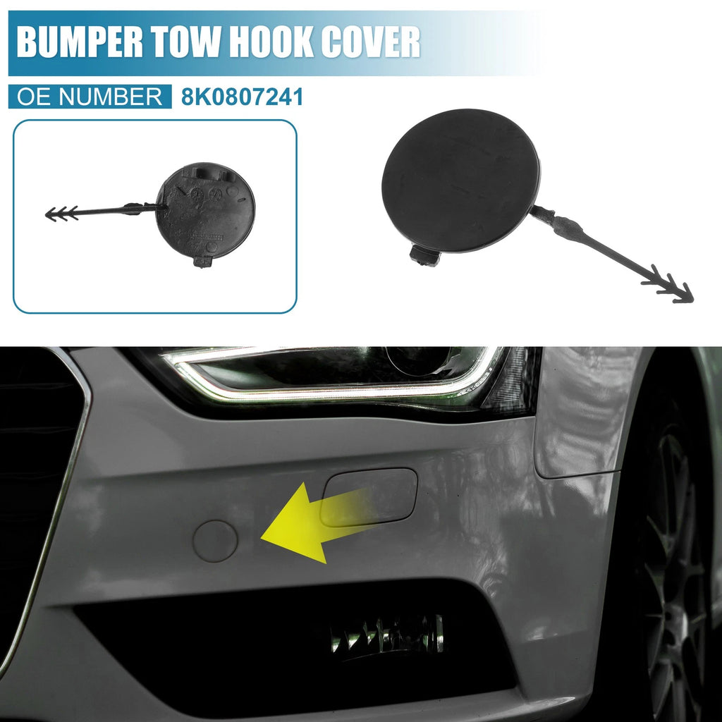 Front Bumper Tow Hook Cover Replacement for Audi A4 (2009–2012)