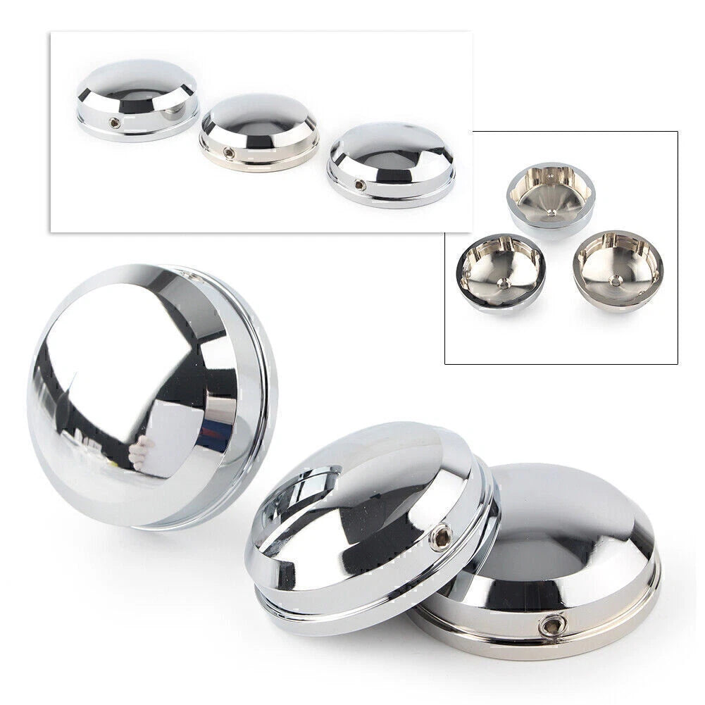 Chrome Upper Fork Stem Nut Cover Trim for Harley FLS FLSS FLSTF FLSTFB (1990–2017)