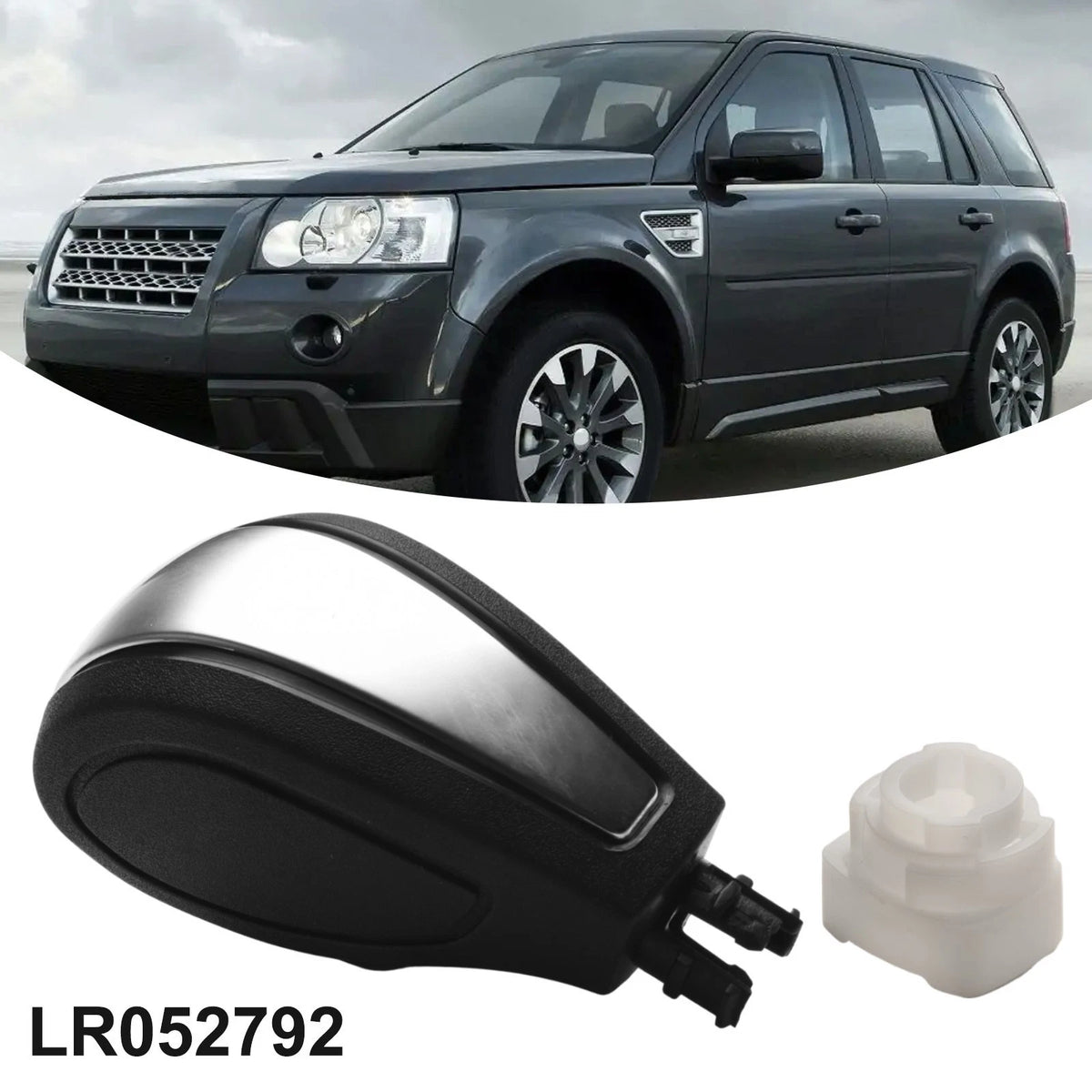 Automatic Shift Knob for Freelander 2 LR2 (2006–2014) Black/White Plastic