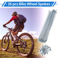 Bicycle Spoke Nipples 12G 175mm Universal Carbon Steel Galvanized Set