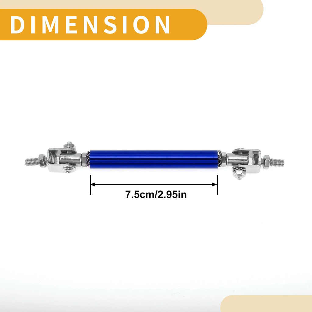 2X Adjustable Front Bumper Lip Splitter Strut Rod for Universal Fit