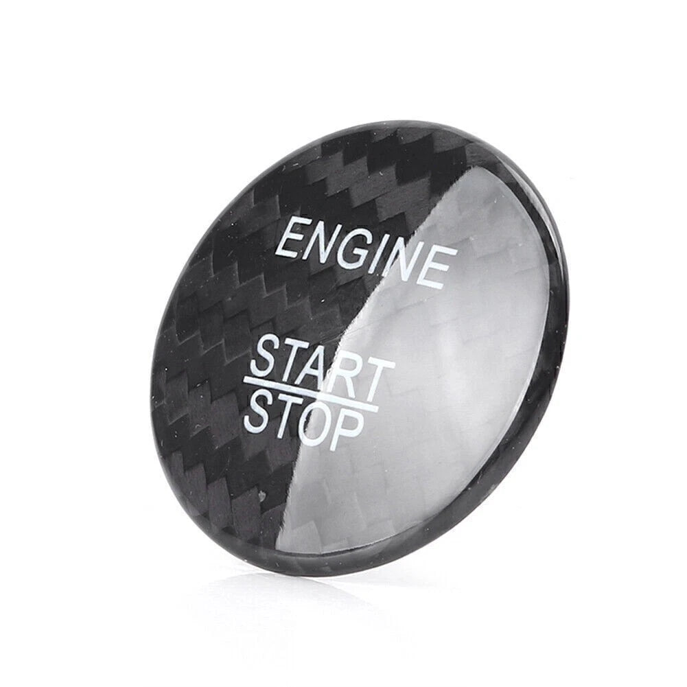 Carbon Fiber Engine Start Stop Button Sticker Cover for Mercedes E Class