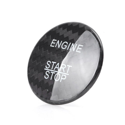 Carbon Fiber Engine Start Stop Button Sticker Cover for Mercedes E Class