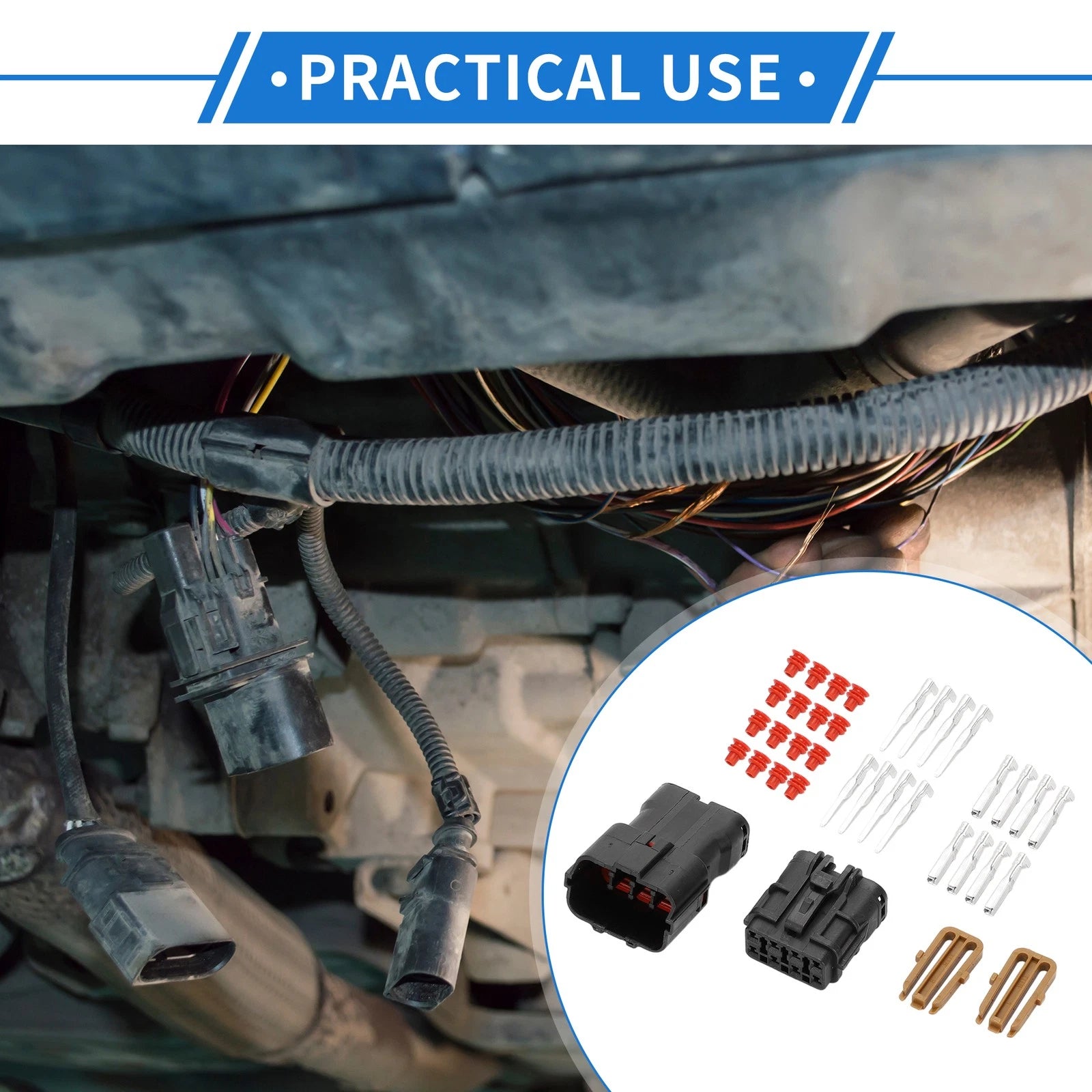 8 Pin Oil Pump Connector Plug Wire Terminal for Hyundai (OEM Replacement) (2000–2020)
